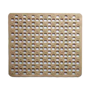 Alfombra De Baño De Caucho Artplast  74 X 35,5 X 0,4 Cm Beige