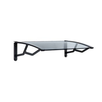 Marquesina Para Puertas - 300 X 100 Cm - Tejadillo De Protección De Abs -  Techo Para Jardín Terraza Patio Balcón - Parasoles - Sombrilla Exterior -  Negro Y Marrón [en.casa]® con Ofertas en Carrefour