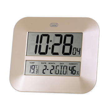 Digital Wall Clock With Large Display 27 Cm Trevi Om 3520 D Bronce