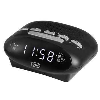 Fm Radio Alarm Clock Pll Led Display Trevi Rc 821 D