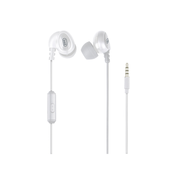 Mini Stereo Headphone With Microphone Cable 1.2 M Trevi Hmp 696 M White