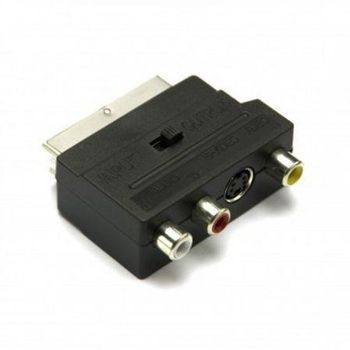 Adaptador Gelb Sc838 Euroconector A 3*rca/svideo - Switch En