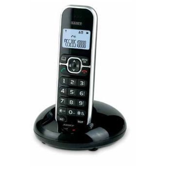 Saiet Lem Telefono Dect Identificatore Di Chiamata Nero, Argento