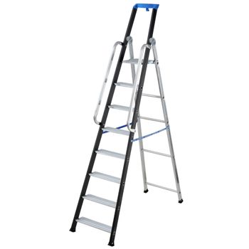 Gierre Al755 - Escalera Profesional De Aluminio De Tijera Stabila Pro (6 Peldaños)