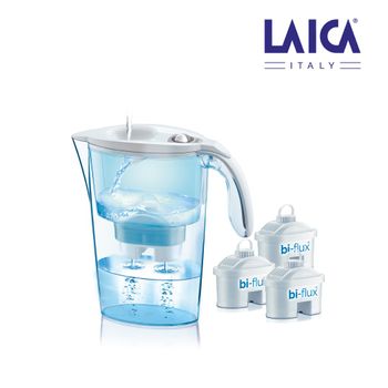 Kit Jarra Laica Stream 2,3l Blanca + 3 Filtros Bi-flux