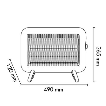 Argoclima Argo Seventy Ice Interior Blanco 1000 W Calefactor Eléctrico De Cuarzo