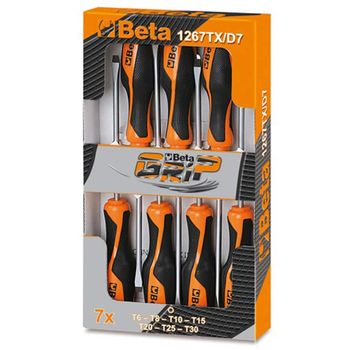 Set Destornilladores Acero 7 Unidades 1267tx/d7 012670307 Beta Tools