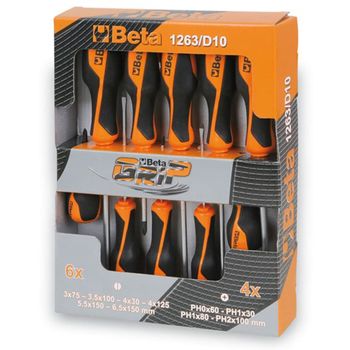 Set Destornilladores De Acero 10 Uds 1263/d10 012630010 Beta Tools