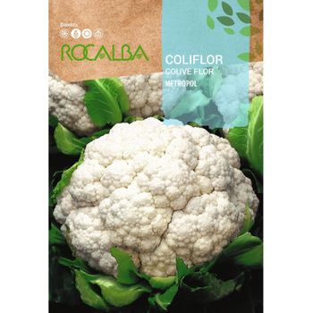 Rocalba Semillas Coliflor Metropol 10 Gr, Pack 5 Sobres