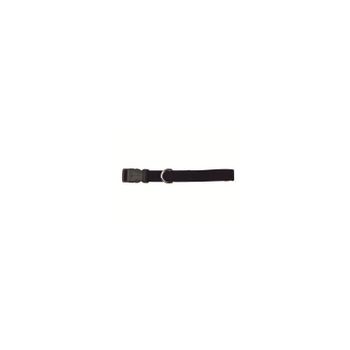 Collar Nylon Regulable Negro 20mmx40/55cm