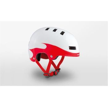 Met Casco Yoyo Blanco/rojo