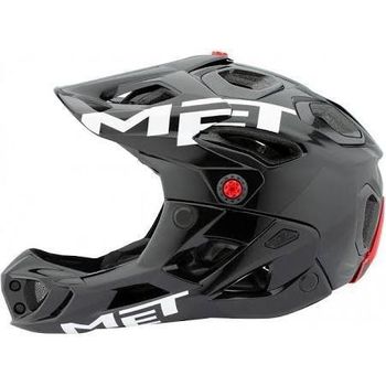 Met Casco Parachute Negro Rayo M 54-58