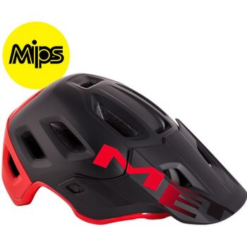 Met Casco Roam Mips Negro/rojo