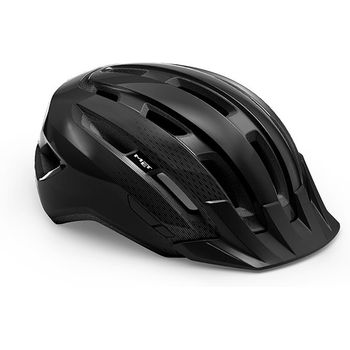 Met Casco Downtown Negro Brillo