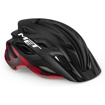 Met Casco Veleno Negro/rojo Mate Brillo