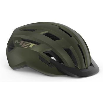 Met Casco Allroad Verde Iridiscente Mate