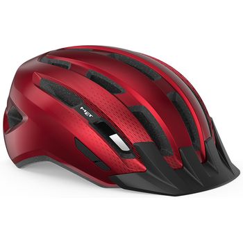 Met Casco Downtown Rojo Brillo