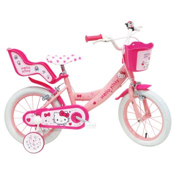 Bicicleta Infantil De Niñas 14" Hello Kitty 3 A 6 Años