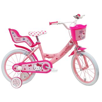 Bicicleta Infantil De Niños 16" Hello Kitty 5 A 8 Años