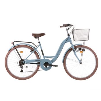 Bicicleta Paseo Scrapies Rueda 26” 6 Velocidades Azul Claro