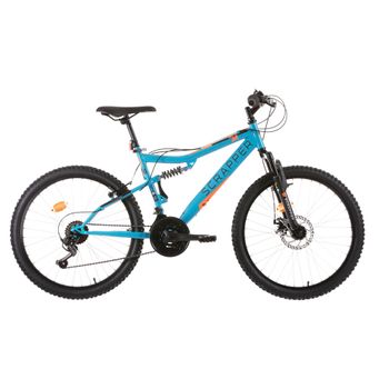 Bicicleta Montaña Doble Suspensión Scrapper 24” Para Niños De 8 A 12 Años