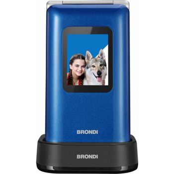 Brondi Amico Prezioso Blue Metal Telefono Cellulare Senior