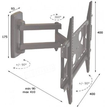 Soporte De Mesa Articulado Approx Appsms01 De 20 A 27 Vesa 100x100 Negro  con Ofertas en Carrefour