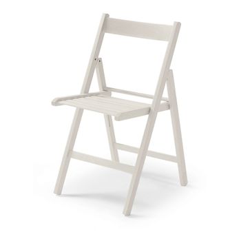 Silla Plegable Multfuncional, Portatil, Resistente,multiusos 45x50x88  (alt.) Cm. Color Blanca con Ofertas en Carrefour