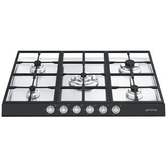 Smeg Pts726ne5 Hobs Negro Integrado Encimera De Gas 5 Zona(s)