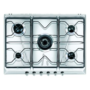 Smeg Srv576-5 Hobs Acero Inoxidable Integrado Encimera De Gas 5 Zona(s)