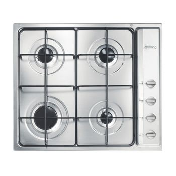 Smeg S64s Hobs Acero Inoxidable Integrado Encimera De Gas 4 Zona(s)