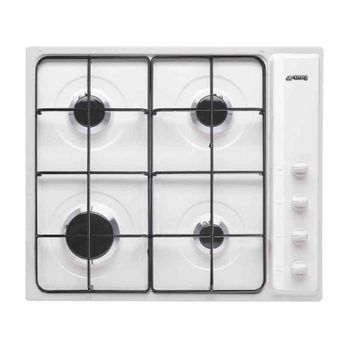 Smeg S64sb Hobs Blanco Integrado 60 Cm Encimera De Gas 4 Zona(s)