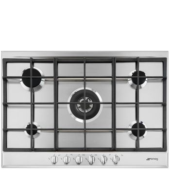 Smeg P272xgh Hobs Acero Inoxidable Integrado Encimera De Gas 5 Zona(s)