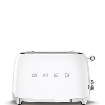 Smeg Tsf01wheu Tostadora 2 Rebanadas, 6 niveles De Tostado, 2x2 50' Style Blanco, 950w