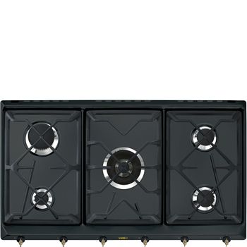 Smeg Srv896aogh Hobs Antracita Integrado Encimera De Gas 5 Zona(s)