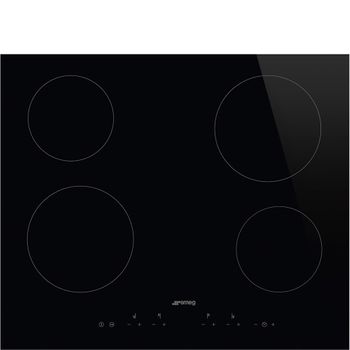 Smeg Universal Se364td Hobs Negro Integrado 60 Cm Cerámico 4 Zona(s)