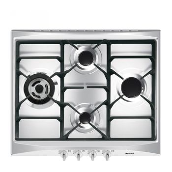 Placa De Gas Smeg Sr264xgh2 Inox 60cm