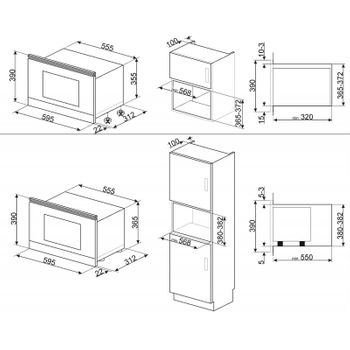 Microondas Smeg Mp422x1