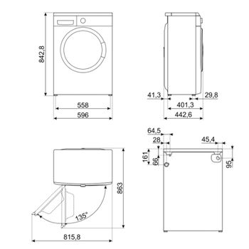 Smeg Lbw50cit Lavadora Independiente Carga Frontal 5 Kg 1000 Rpm D Blanco