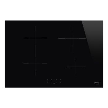 Smeg Universal Si1b2742d Hobs Negro Integrado 75 Cm Con Placa De Inducción 4 Zona(s)