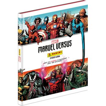 Set De Pegatinas Marvel Versus - Álbum + Estuche Para Tarjetas Panini