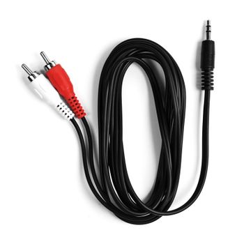 Ekon Ecajack2rca18mmk Cable De Audio 1,8 M 3,5mm 2 X Rca Negro