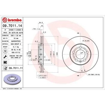 Brembo 09.7011.14 P.