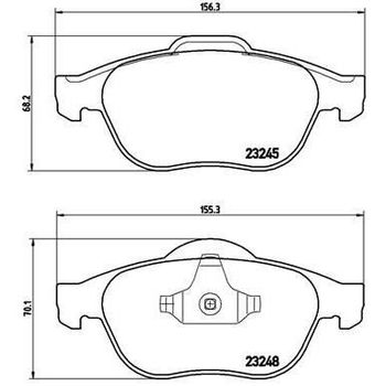 4 Pastillas De Freno P68032