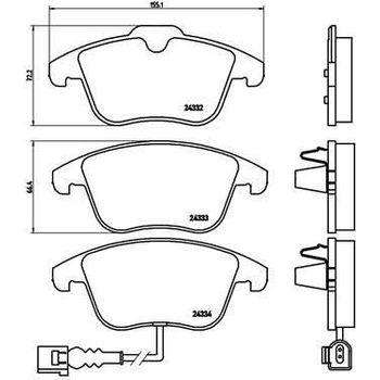 4 Pastillas De Freno P85112