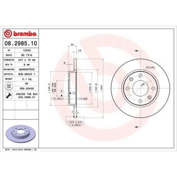 2 Disco De Freno 08.2985.10