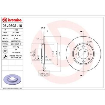 2 Disco De Freno 08.9602.10