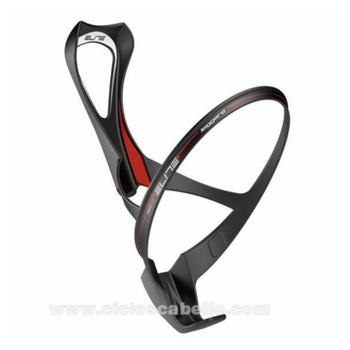 Porta Bidón Elite Leggero Carbon Negro-rojo