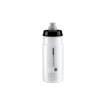 Bidon Elite Jet Transparente Logo Gris 550 Ml