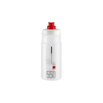 Bidon Elite Jet Transparente Logo Rojo 550 Ml